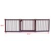 24 inch Pet Fence Suitable For Indoor Use Log Environmental Protection Material - Brown