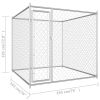 vidaXL Outdoor Dog Kennel 76"x76"x72.8"