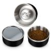 Wholesale Low Price High Quality 32oz 64oz Double Wall Insulated Stainless Steel Powder Coated Dog pet Bowl