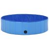 vidaXL Foldable Dog Swimming Pool Blue 47.2"x11.8" PVC