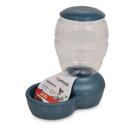 Petmate Replendish Feeder with Microban Pearl Peacock Blue Small