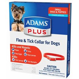 Adams Plus Flea and Tick Collar for Dogs; Small