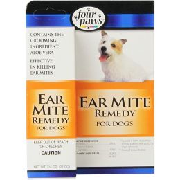 Four Paws Aloe Ear Mite Treatment 1ea-3-4 oz