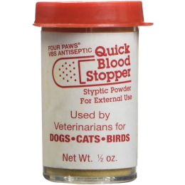 Four Paws Antiseptic Pet Blood Stopper Powder for Dogs; Cats; and Birds 1ea-0.5 oz