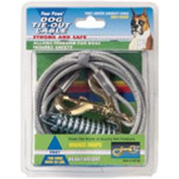 Four Paws Heavy Weight Tie Out Cable Silver 30 Feet