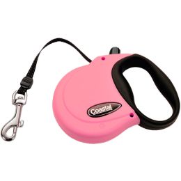 Coastal Retractable Dog Leash Pink 12 ft Extra-Small