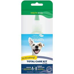 TropiClean Fresh Breath Total Care Oral Gel Kit for Dogs