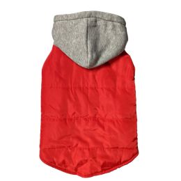 Fashion Pet Cosmo Vest w/Hood Red Extra Large