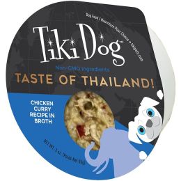 Tiki Pets Dog Taste of the World Thai Chicken Curry 3oz. (Case Of 4)