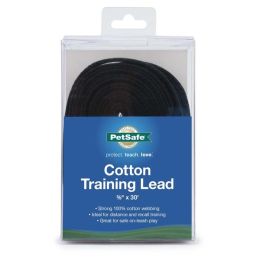 PetSafe Cotton Training Leash Black, 1ea/5/8 In X 30 ft