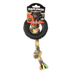 Mammoth Pet Products TireBiter II with Rope Dog Toy Rope with Tire Multi-Color 3.75 in Small