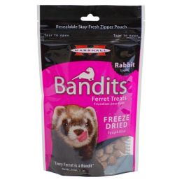 Marshall Pet Products Bandits Freeze-Dried Ferret Treat Rabbit 0.75 oz