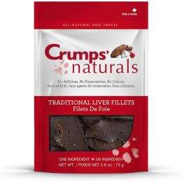 Crumps Naturals Traditional Liver Fillets 5.6 oz (160g) (100% Beef Liver)