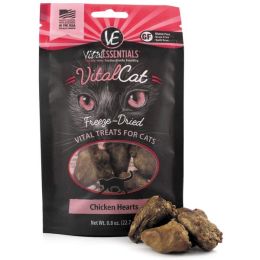 Vital Essentials Cat Freeze Dried Chicken Hearts .8Oz