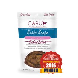 Caru Dog Natural Rabbit Treats Bites 4Oz.