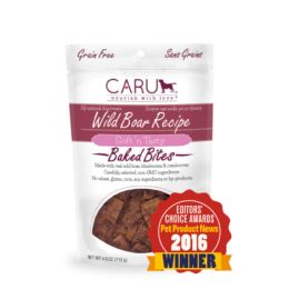 Caru Dog Natural Wild Boar Treats Bites 4Oz.