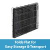 Single-Door Folding Dog Crate with Divider; 24"